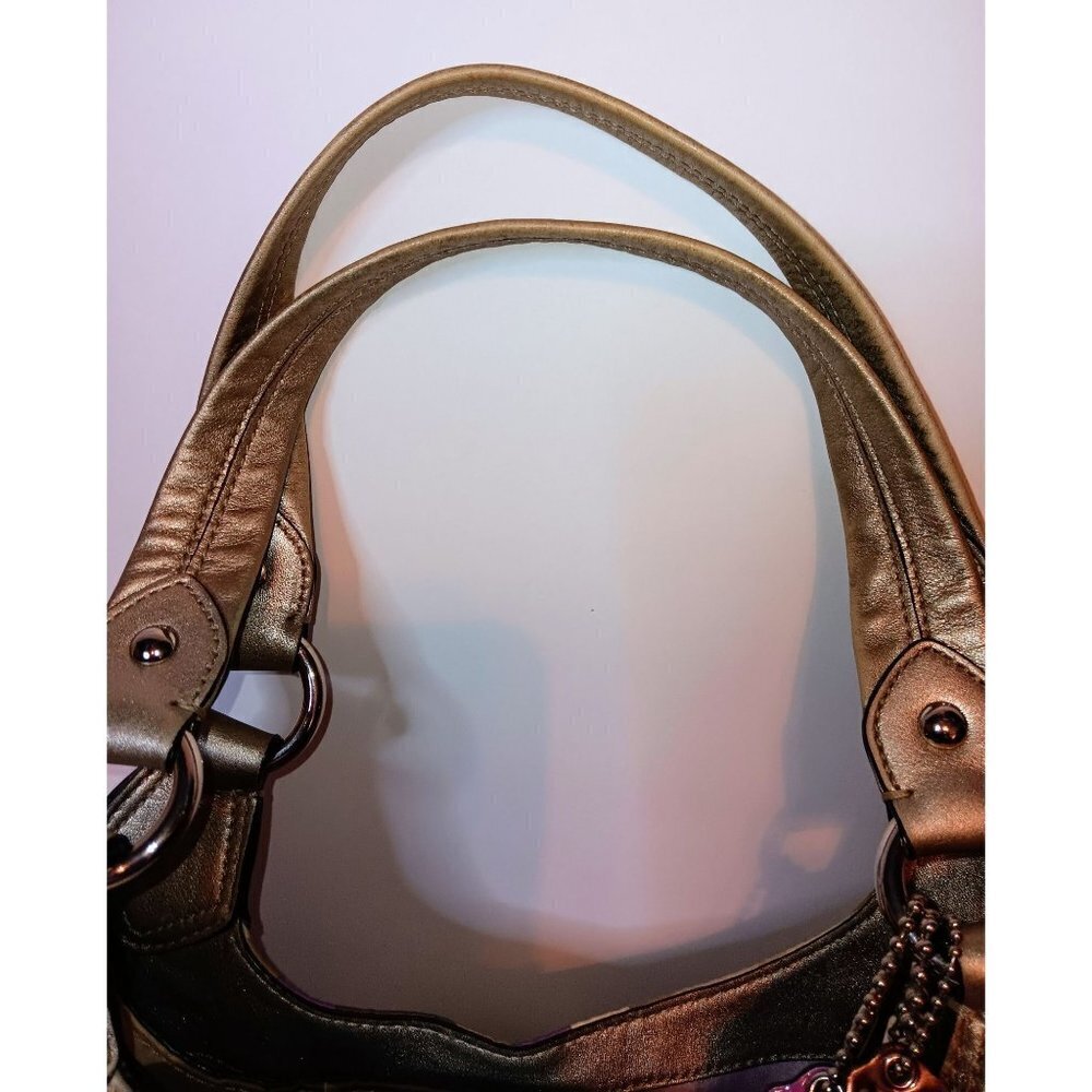 Coach Madison Signature Op Art Maggie Hobo Bag - Picture 15 of 15